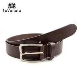 [BeVenuto] BVB2T.35.DB Men's Italian Leather Belt 32mm _ Classic Casual Dress Belts with Prong Buckle Made in Korea