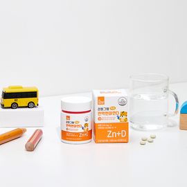 [Qoolsystem] Realgram Kids Zn+D 3 box of 60 pills (2+1) _ Immune Nutrients for Growing Children _ Made In Korea