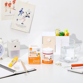 [Qoolsystem] Realgram Kids Zn+D 1 box of 60 pills _ Immune Nutrients for Growing Children _ Made In Korea