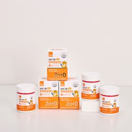 [Qoolsystem] Realgram Kids Zn+D 1 box of 60 pills for infants_ Immune Nutrients for Growing Children _ Made In Korea