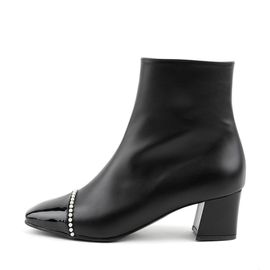 [KUHEE] Ankle_2349K-1 5cm _ Zipper Ankle Boot for Women with Comfort, Girl's Fashion Shoes, High Heels, Bootie Ankle Boot, Handmade, Cowhide _ Made in Korea