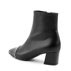 [KUHEE] Ankle_2349K-1 5cm _ Zipper Ankle Boot for Women with Comfort, Girl's Fashion Shoes, High Heels, Bootie Ankle Boot, Handmade, Cowhide _ Made in Korea