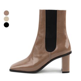 [KUHEE] Ankle_2356K 7cm _ Zipper Ankle Boot for Women with Comfort, Girl's Fashion Shoes, High Heels, Bootie Ankle Boot, Handmade, Cowhide _ Made in Korea