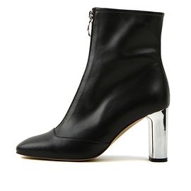 [KUHEE] Ankle_6769 8cm Lessen _ Zipper Ankle Boot for Women with Comfort, Girl's Fashion Shoes, High Heels, Bootie Ankle Boot, Handmade, Cowhide _ Made in Korea