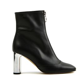 [KUHEE] Ankle_6769 8cm Lessen _ Zipper Ankle Boot for Women with Comfort, Girl's Fashion Shoes, High Heels, Bootie Ankle Boot, Handmade, Cowhide _ Made in Korea