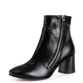 [KUHEE] Ankle_8383K 6cm _ Zipper Ankle Boot for Women with Comfort, Girl's Fashion Shoes, High Heels, Bootie Ankle Boot, Handmade, Cowhide _ Made in Korea