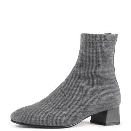 [KUHEE] Ankle_8431K 4cm _ Zipper Ankle Boot for Women with Comfort, Girl's Fashion Shoes, Socks Bootie Ankle Boot, Handmade, Cowhide, Sheepskin, Span Fabric _ Made in Korea