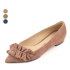 [KUHEE] Flat_2345K 1.5cm_ Flat Shoes for women with Comfort, Girl's Fashion Shoes, Soft Slip on, Handmade, Suede Sheepskin _ Made in Korea