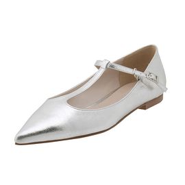 [KUHEE] Flat_7072_1cm T strap_ Flat Shoes for women with Comfort, Girl's Fashion Shoes, Soft Slip on, Handmade, Sheepskin _ Made in Korea