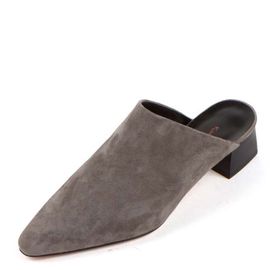 [KUHEE] Bloafers 8358K 4cm-Square Toe Mule Simple Basic Suede Leather Handmade Shoes - Made in Korea