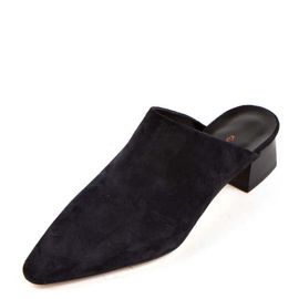 [KUHEE] Bloafers 8358K 4cm-Square Toe Mule Simple Basic Suede Leather Handmade Shoes - Made in Korea