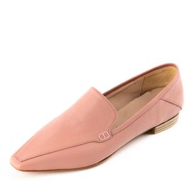 [KUHEE] Loafers 9030K 1.5cm-Women's Chic Manish Cushion Shoes Pastel Color Middle Heel Handmade Shoes-Made in Korea