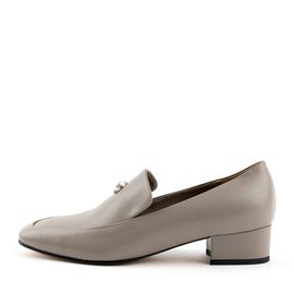 [KUHEE] Loafer 2320K 3.5cm-Women's Basic Formal Shoes Simple Middle Heel Handmade Shoes-Made in Korea