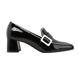 [KUHEE] fadant buckle Loafers 6cm(7057)-ladies loafers formal shoes shoes middle heel handmade shoes-Made in Korea