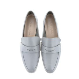 [KUHEE] Loafers 8130K 2cm-Women's Square-Toe Classic PU Shoes Middle Heel Handmade Shoes-Made in Korea