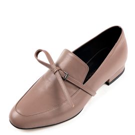 [KUHEE] Loafers 8325K 2cm-Women's Ribbon Lovely Casual Shoes Middle Heel Handmade Shoes-Made in Korea