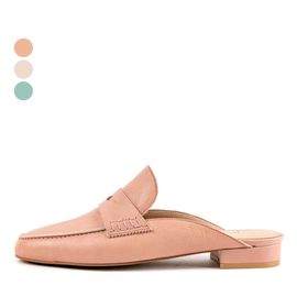 [KUHEE] Loafers 9034K 2cm-Women's Blooper Dress Shoes Pastel Middle Heel Handmade Shoes - Made in Korea