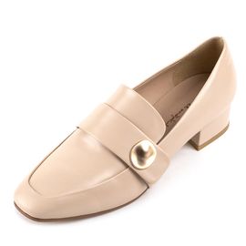[KUHEE] Loafers 9039K 3cm-Women's Basic Formal Shoes Cushion Middle Heel Handmade Shoes-Made in Korea