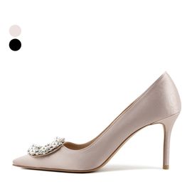 [KUHEE] Pumps_2017K 8cm _ Pumps Women's shoes, High heels, Wedding, Party shoes,  Handmade, Silk _ Made in Korea