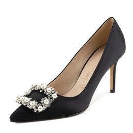 [KUHEE] Pumps_2017K 8cm _ Pumps Women's shoes, High heels, Wedding, Party shoes,  Handmade, Silk _ Made in Korea