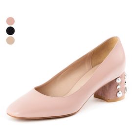 [KUHEE] Pumps_9005K 5cm _ Pumps Women's shoes with Comfort, High heels, Wedding, Party shoes, Handmade, Cowhide, Sheepskin leather(Suede), Silk _ Made in Korea