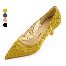 [KUHEE] Pumps_9024K 6cm _ Pumps Women's shoes with Comfort, High heels, Wedding, Party shoes, Handmade, Fabric Lace _ Made in Korea