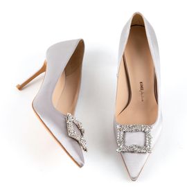[KUHEE] Pumps_9043K 8cm _ Pumps Women's shoes with Comfort, High heels, Wedding, Party shoes, Handmade, Satin, Fabric _ Made in Korea