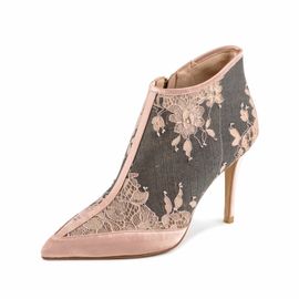 [KUHEE] Bootie 9065K 9cm - High Heel Lace Feminine Party Casual Shoes - Made in Korea