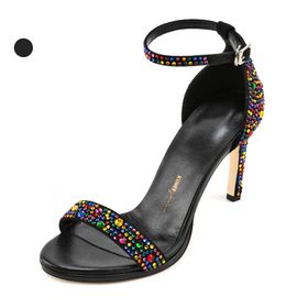 [KUHEE] Sandals 9116K 9cm-Open Toe Party Shoes Colorful Beads High Heels Handmade Shoes - Made in Korea
