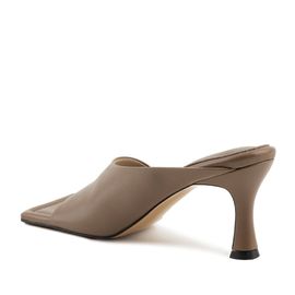 [KUHEE] Sandals 2057K 7cm-Mule Cowhide Open-toe Classic Modern Handmade Shoes - Made in Korea