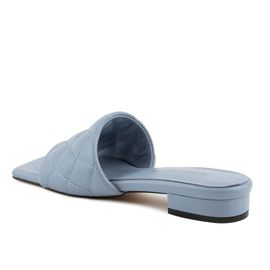 [KUHEE] Sandals 2065K 2CM-Mule Slippers Open-Toed Flat Shoes Quilling Sheepskin Handmade Shoes - Made in Korea