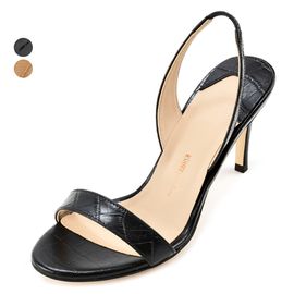 [KUHEE] Sandals 9104K 9cm-Minimal High Heel Strap Open-toe Slingback Handmade Shoes - Made in Korea