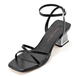 [KUHEE] Sandals 9110K 5.5cm-Middle Heel Strap Slippers Open-toe Sling Bag Handmade Shoes-Made in Korea