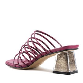 [KUHEE] Sandals 9111K 5.5cm-Strap Middle Heel Summer Shoes Open-toe Sling Bag Handmade Shoes-Made in Korea