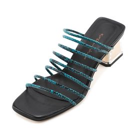 [KUHEE] Sandals 9111K 5.5cm-Strap Middle Heel Summer Shoes Open-toe Sling Bag Handmade Shoes-Made in Korea