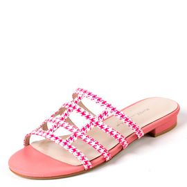 [KUHEE] Sandals 8208K-1 1.5cm-Strap Open Toe Fluorescent Summer Slippers Handmade - Made in Korea