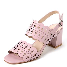 [KUHEE] Sandals 8217K 6cm-Dot Strap Open-Toe Cushion Party Shoes Sling Bag Handmade Shoes - Made in Korea