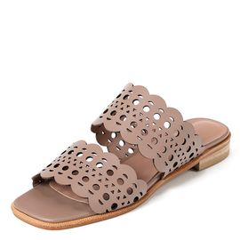 [KUHEE] Sandals 8225K 1.5cm-Strap Slippers Open Toe Flat Natural Handmade Shoes-Made in Korea