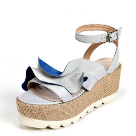 [KUHEE] Sandals 8227K 7cm - Wedge Heel Strap High Heels Summer Vacation Retreat Open Toe Sling Bag Handmade Shoes - Made in Korea