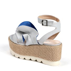 [KUHEE] Sandals 8227K 7cm - Wedge Heel Strap High Heels Summer Vacation Retreat Open Toe Sling Bag Handmade Shoes - Made in Korea
