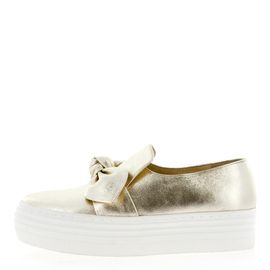 [KUHEE] Slip-on 8112K 4cm-Sneakers Casual Gold Ribbon Cushion Tall Daily Handmade Shoes-Made in Korea