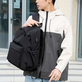 [GIRLS GOOB] Basic Laptop Backpack Oxford Waterproof 3D Air Mesh Shoulder USB Port, China OEM
