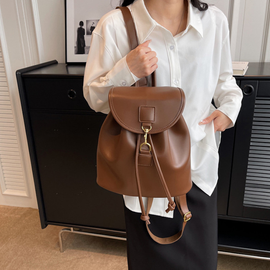 [GIRLS GOOB] Women's Gold-embellished strap Backpack, Tote Bag Handbag, China OEM