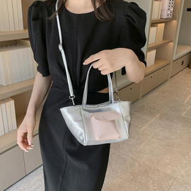 [GIRLS GOOB] Women's Enamel Pocket Tote Bag Shoulder Bag, China OEM