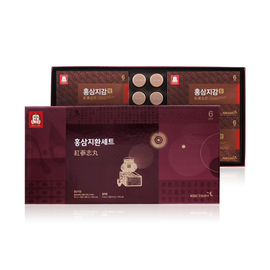 JUNG KWAN JANG Red Ginseng Jihwan Set Red Ginseng jigam 50mlx20 packets + Honglyeoghwan 3.75gx10 pills+Gift Bag  - Made in Korea