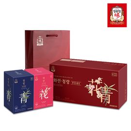 Jung Kwan Jang Hwarin and Cheongnang Couple Set 70mlx40 pouch, 6-year-old red ginseng concentrate shopping bag included - Made in KOREA