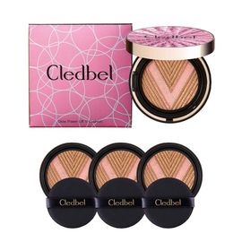 Cledbel Glow Power Lift V Cushion (1main product+3 refills)_Covering Skin blemishes, Pore Cover, Bright Skin Expression_Made in Korea