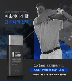 Coreana  ZENISWELL GOLF Perfect Man Skin 140ml Radiant Skin, Moisturizing, Skin Nutrition, Whitening and Wrinkle Improvement - Made in Korea