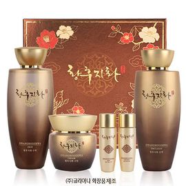 Coreana HWANGHOOJIHWA Premium Oriental Medicine Cosmetics 3-piece Set (Sap, Emulsion, Cream), Moisturizing, Wrinkle Care, Pigmentation, Hypoallergenic test completed - Made in Korea