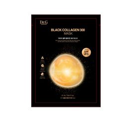 Dr.G Black Collagen 300 Mask 27g (4ea) Radiant Skin, Moisturizing, Skin Nutrition, Vegan Certified Sheet - Made in Korea